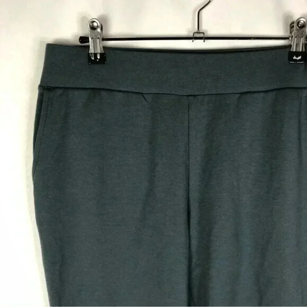 J Jill Petite Teal Blue Slim Leg Cotton Pants SP - Picture 3 of 4